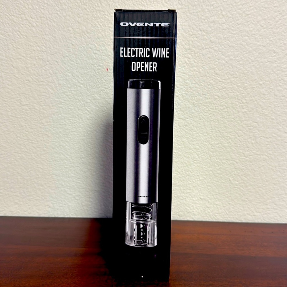 Ovente Electric Stainless Steel Wine Bottle Opener - NWT